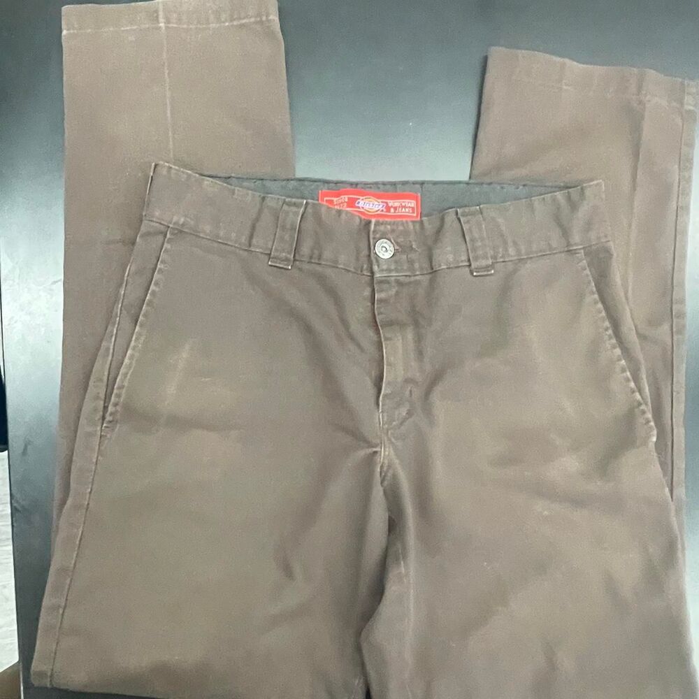 Dickies Men's Brown and Khaki Trousers